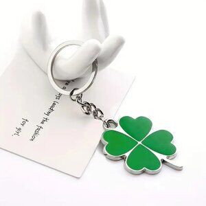 Lucky Four Leaf Clover Keychain or bag charm